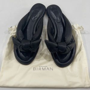 Alexandre Birman Soft Clarita Flat Sandal Black 39.5